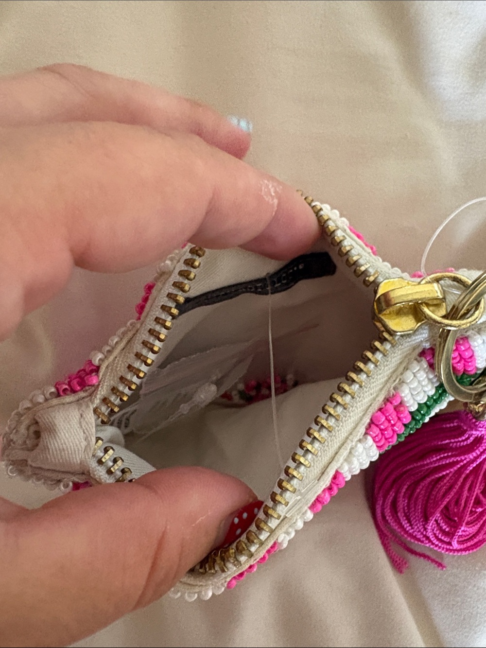 Anthropologie Fiona beaded coin purse nwot - Picture 6 of 7